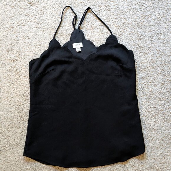 NWOT J.Crew Cami Halter Scallop top - Picture 3 of 6